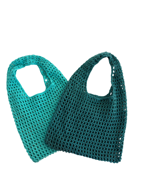 teal & turquoise beach bag