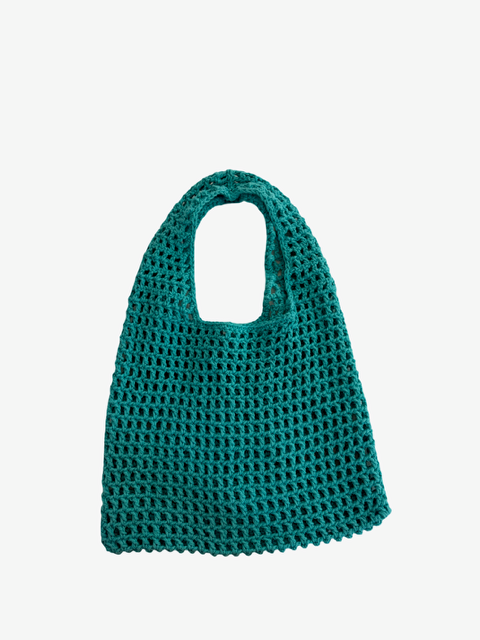 teal & turquoise beach bag